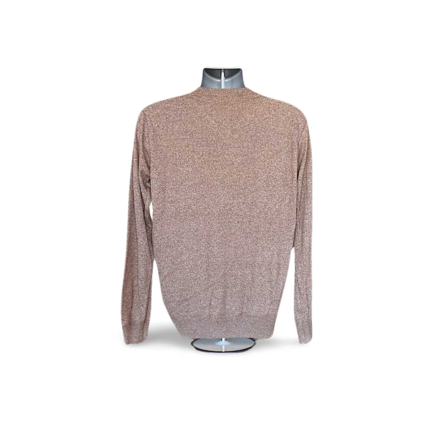 Solid V Neck Pullover Sweater (M)