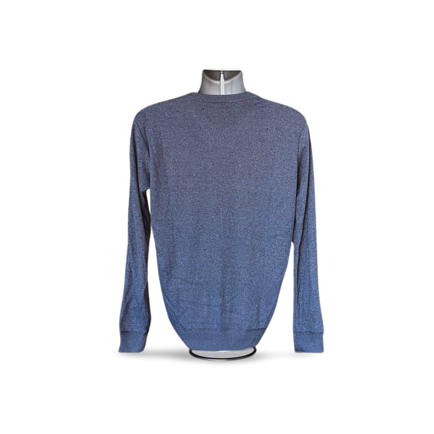 Solid V Neck Pullover Sweater (M)