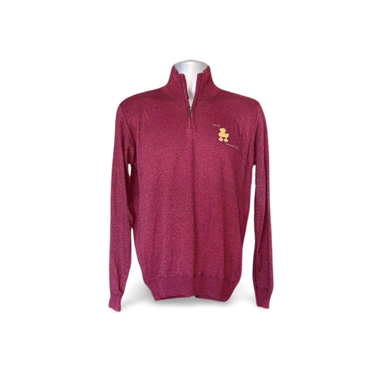 Solid Quarter Zip Pullover Sweater (M)