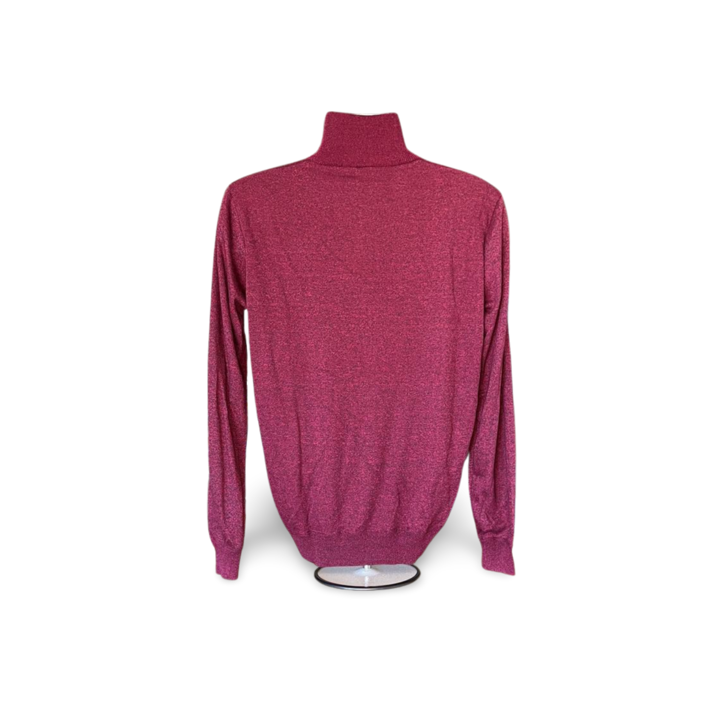 Solid Quarter Zip Pullover Sweater (M)