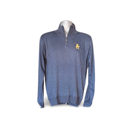 Solid Quarter Zip Pullover Sweater (M)